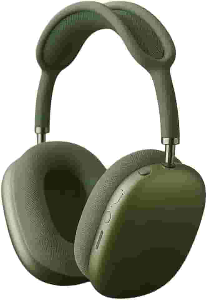 Fone de Ouvido Bluetooth Over-Ear Sem Fio com Microfone Design Ergonômico para Música e Chamadas (verde)