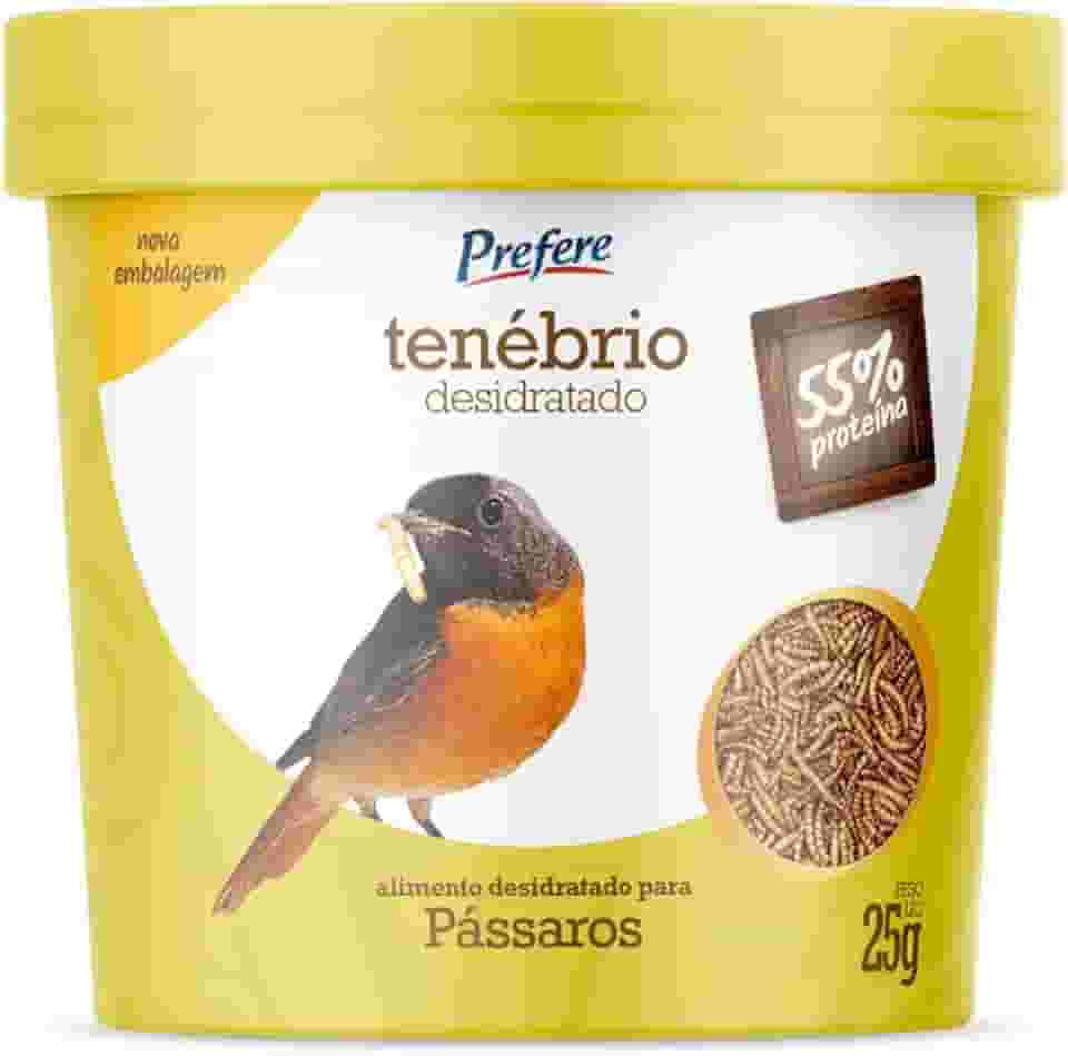 Prefere Tenebrio Desidratado Passaro - Pote 25g