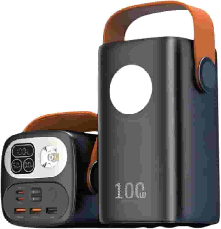 Power Bank Portátil 60000mAh, 100W Turbo, Carregador para Múltiplos Dispositivos, Mini Starlink, Celular, Tablet, Caixa de Som