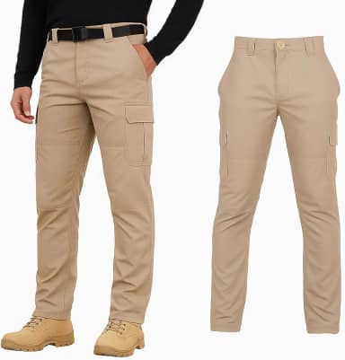 Calça Tática Anti‑Rasgo Poly Stop 6 Bolsos Estilo Militar Perfeita para Escalada Pesca Trilha Esportiva