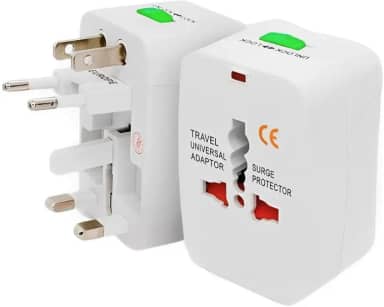 Adaptador De Tomada Universal Padrão Internacional Viagem Mais de 150 Países Premium Retrátil Europa UK Asia EUA JP AU EU Europeu 3 Pinos 110v/220v Bivolt