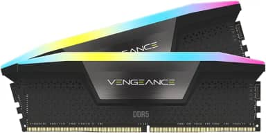 CORSAIR VENGEANCE RGB DDR5 RAM 32GB (2x16GB) 6600MHz CL38 Intel XMP iCUE Memória de Computador Compatível - Preto (CMH32GX5M2B6600C38)