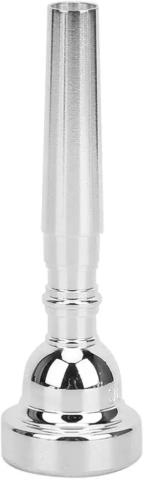 LiebeWH Bocal de Trompete, Bocal Prateado 7C que Economiza Trabalho para Som de e Experiência de Iniciante, Compatível Com Trompetes Bach Conn King (Prata)