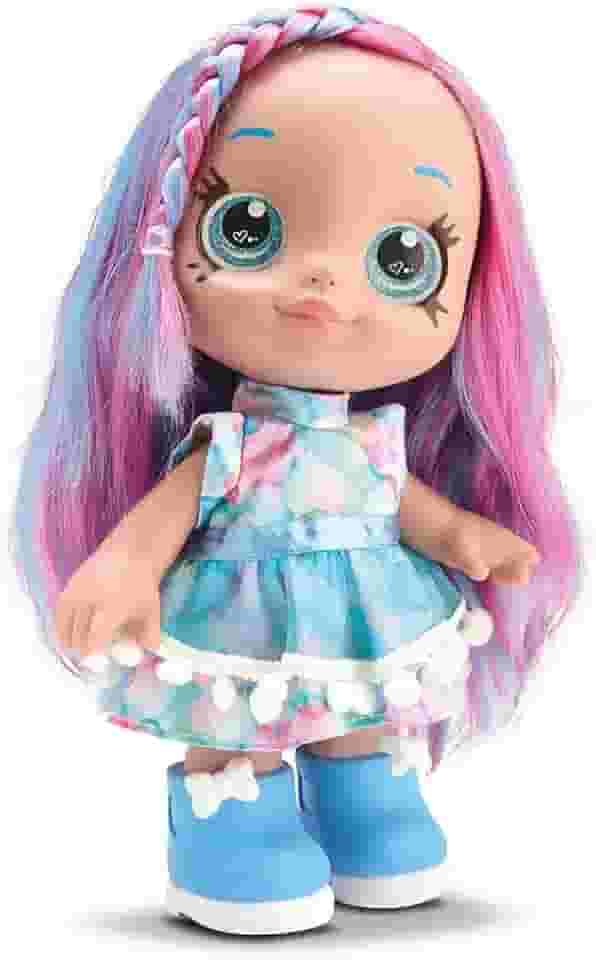 Bambola Boneca Rainbow Nails Pink e Azul 26cm