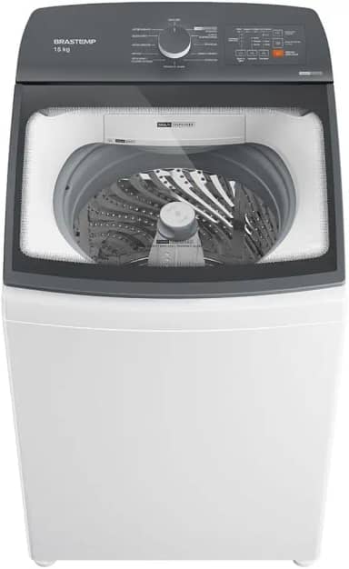 Máquina de Lavar Brastemp 15Kg Branca com Ciclo Tira Manchas Advanced e Smart Sensor - BWF15AB 110V