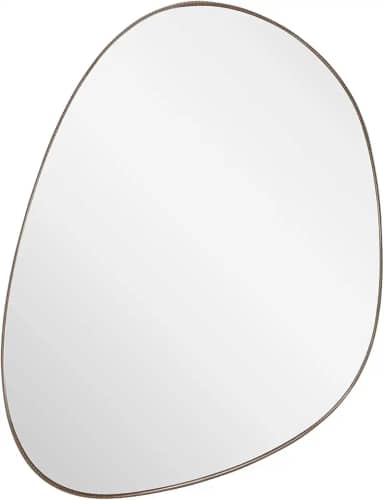 Espelho Orgânico - Couro - 60x80cm (Café)