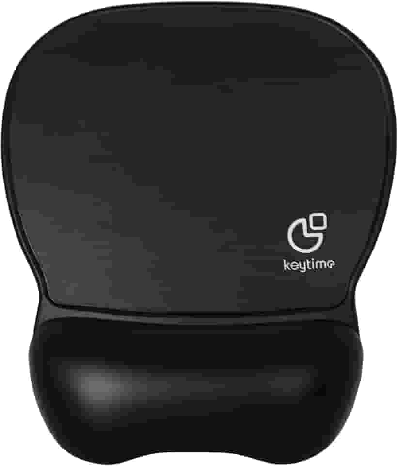 Mouse Pad Keytime SurfacePro Tecido com Apoio de Pulso em Gel Preto 240 x 210 mm KYT00018