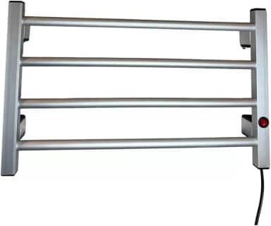 Toalheiro Elétrico 4 Barras com Seletor de Voltagem 110/220V (Prata)