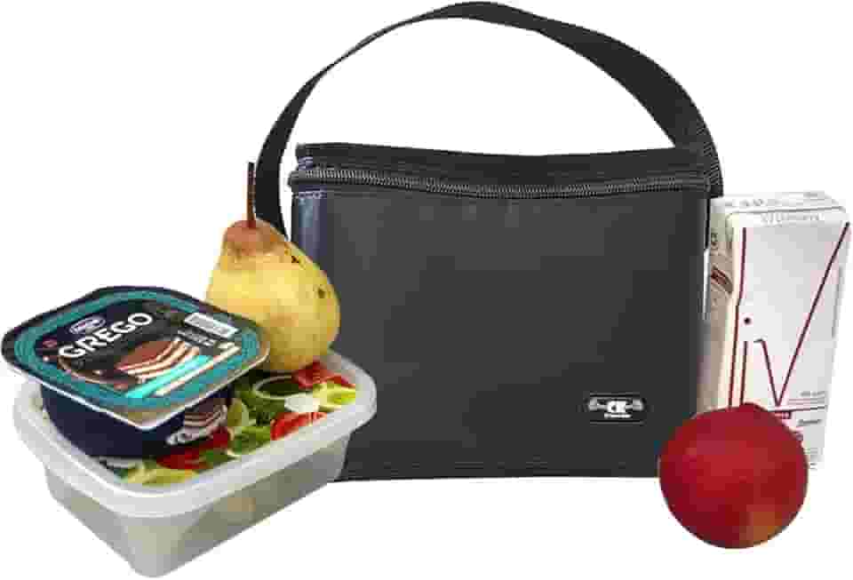 Bolsa Térmica Pequena Preta 2 Litros Para Marmita E Lanches