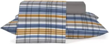 Jogo de Lençol Casal Teka Crystal 120 Fios 3 Peças Abissal 100% Algodão