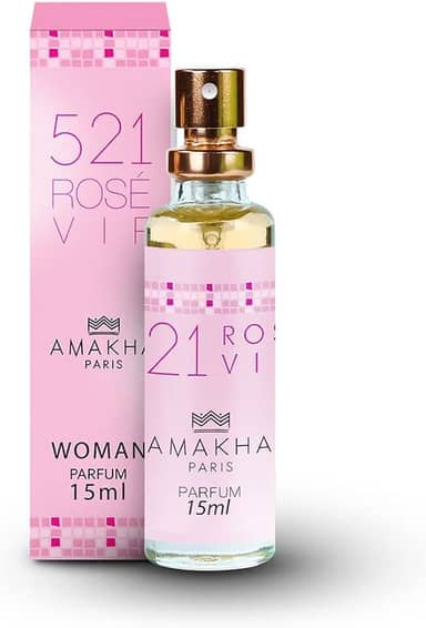 Perfume Feminino de Bolso 521 Rosé Vip Amakha Paris