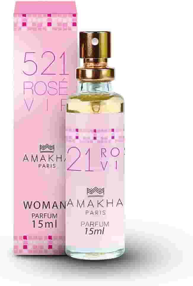 Perfume Feminino de Bolso 521 Rosé Vip Amakha Paris
