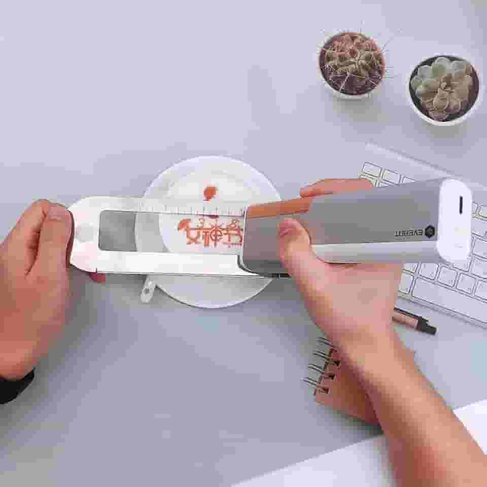 EVEBOT PrintPen Mini impressora portátil portátil de impressão de café a jato de tinta portátil F-ood de grau seguro F-ood em máquina de bolo de pão (pacote oficial)