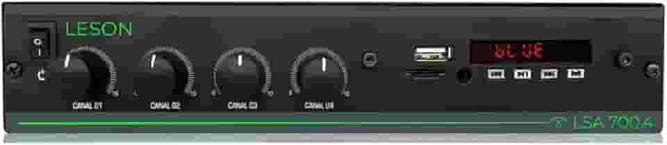 Amplificador Receiver Som Ambiente LSA 700.4 Bluetooth 4 Canais 120W Leson - 2AMPLS700