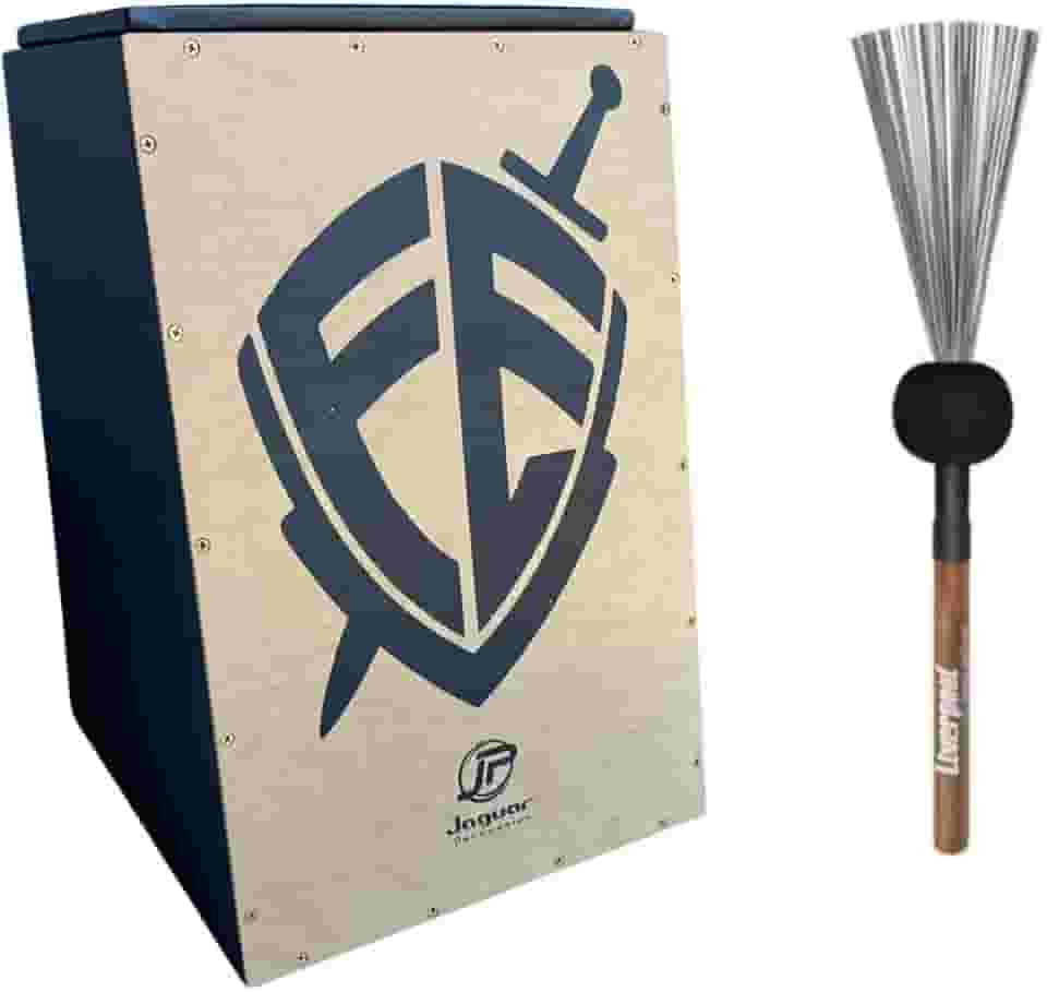 Cajon Eletrico Jaguar CJ1000 K2 PB 018 EQ Fé Xlr e baqueta vassourinha Kit