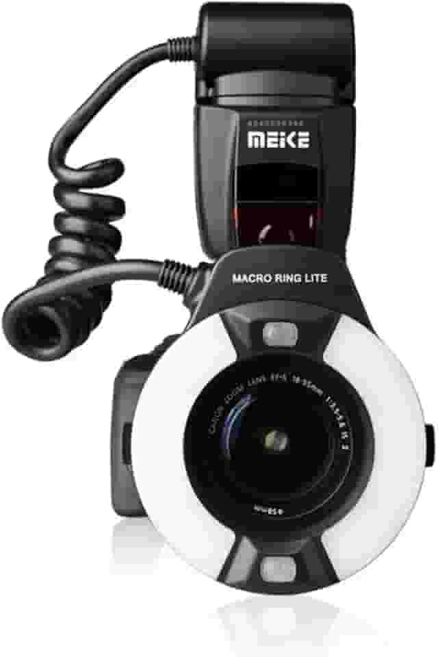 Meike Anel Macro LED para câmeras DSLR com 7 anéis adaptadores, MK-14EXT for Canon