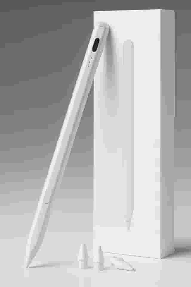 Caneta Stylus Compatível com iPad – Touch Pen Recarregável com Palm Rejection, Alta Precisão, LED Indicador e Ponta Sensível para Desenho e Escrita