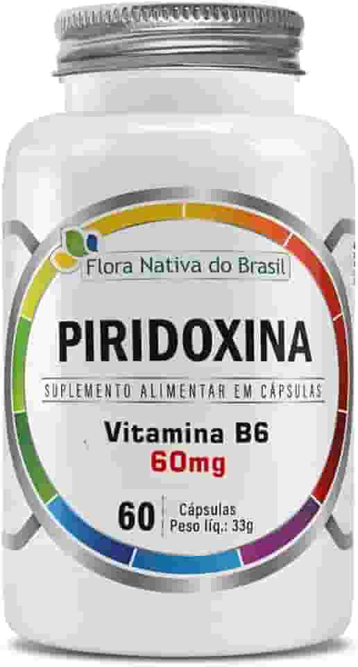 Vitamina B6 60 Cápsulas de 500mg Flora Nativa do Brasil