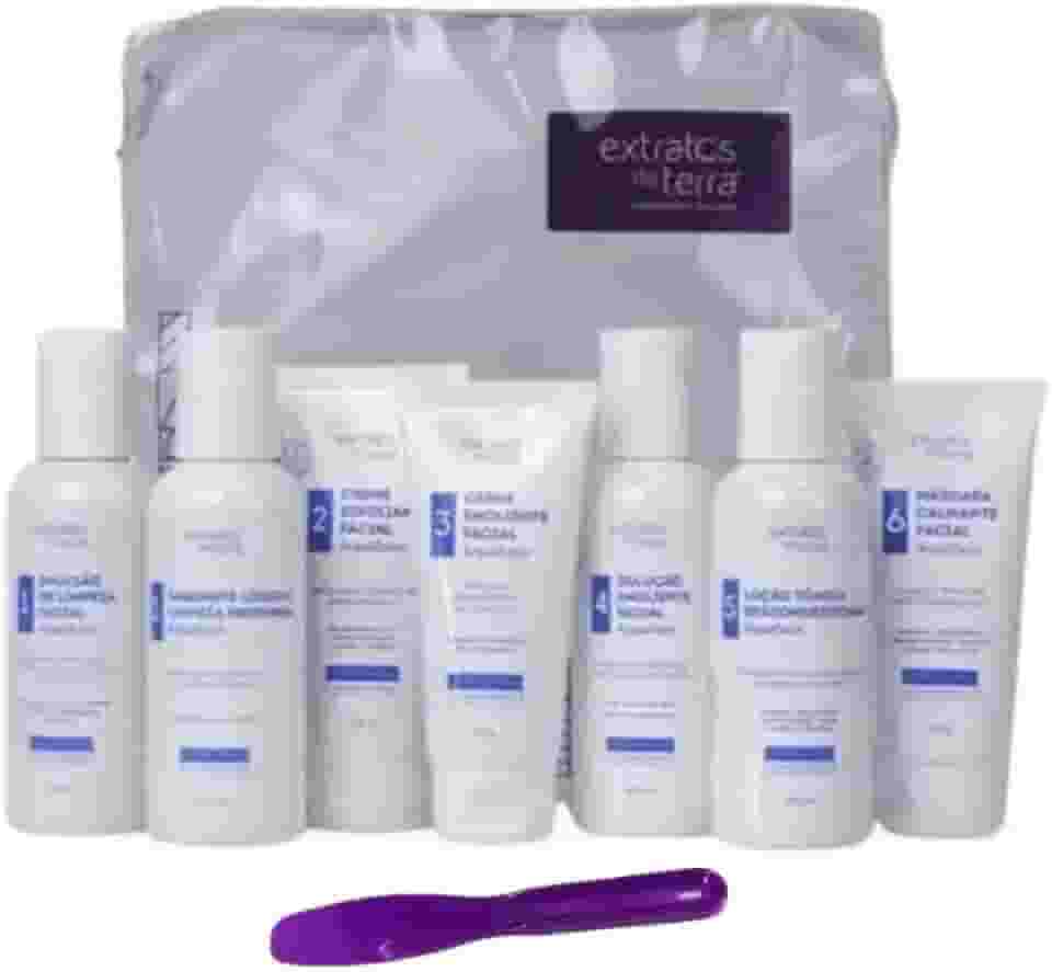 Mini Kit de Limpeza de Pele Aquaface – 7 Produtos Profissionais para Todos os Tipos de Pele | Sem Trietanolamina | Uso Profissional