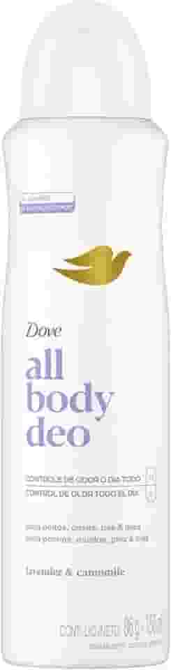 Dove All Body, Desodorante Corporal Aerossol, Para o Corpo Todo, Lavanda e Camomila 150ml