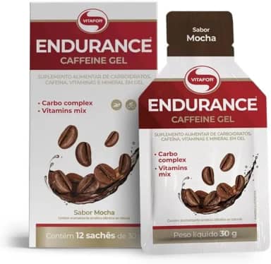 Endurance Energy Gel Mocha Caixa 12 Saches 30g Vitafor