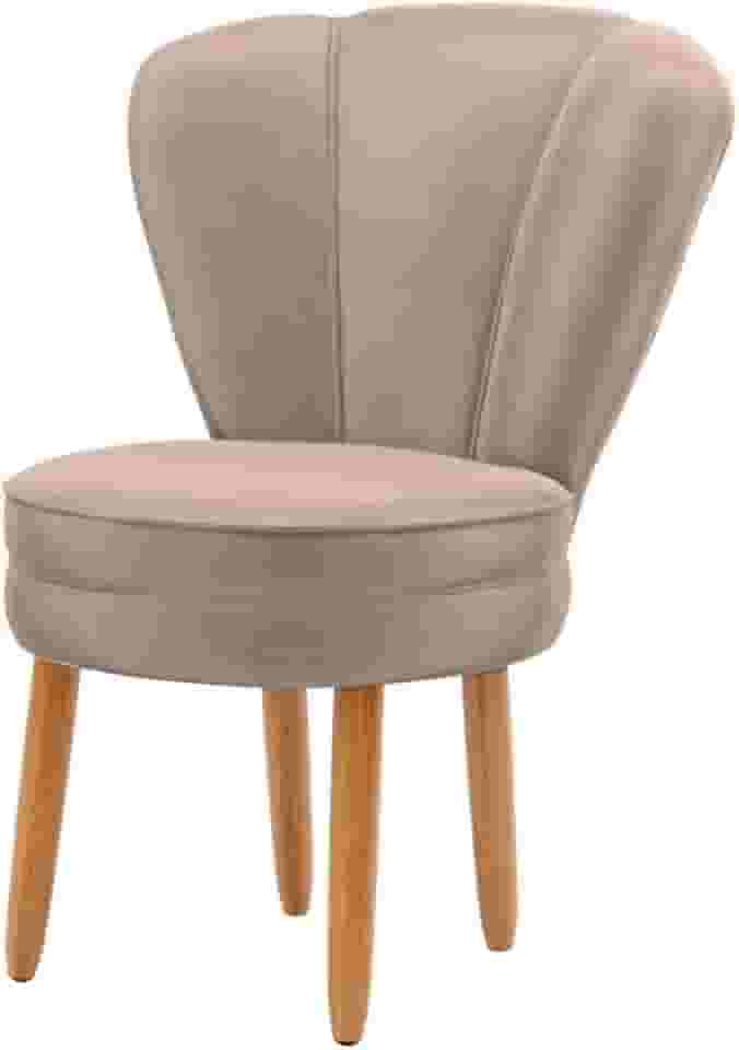 Cadeira Poltrona para Recepção Tecido Veludo Decorativa MOBLAN decor (Rose)