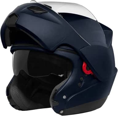 CAPACETE ESCAMOTEÁVEL PRO TORK ATTACK ELITE BRILHANTE AZUL ESCURO TAM. 60