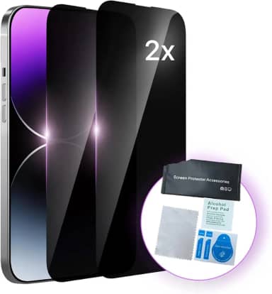 Kit 2 Película de Vidro 3D Privativa Para IPhone 11 12 13 14 15 16 Pro/Pro Max + Kit Limpeza 3 em 1 (iPhone 15)