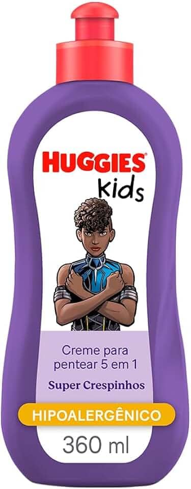 Creme de Pentear Huggies Super Crespinhos Pantera Negra 360ml