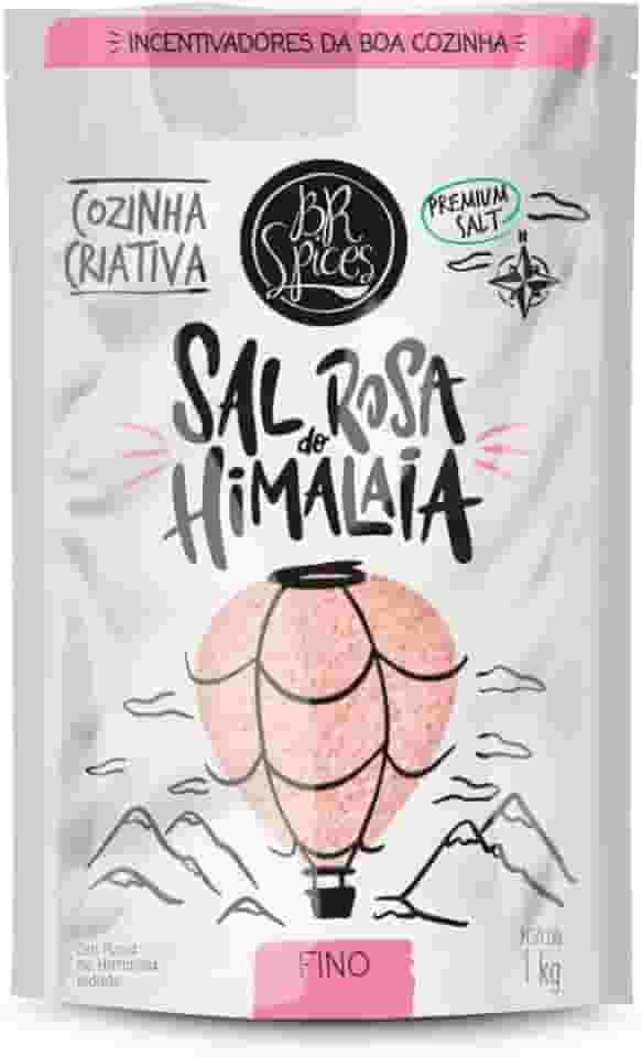 BrSpices - Sal Rosa Do Himalaia Iodado Fino BR Spices Pouch 1KG