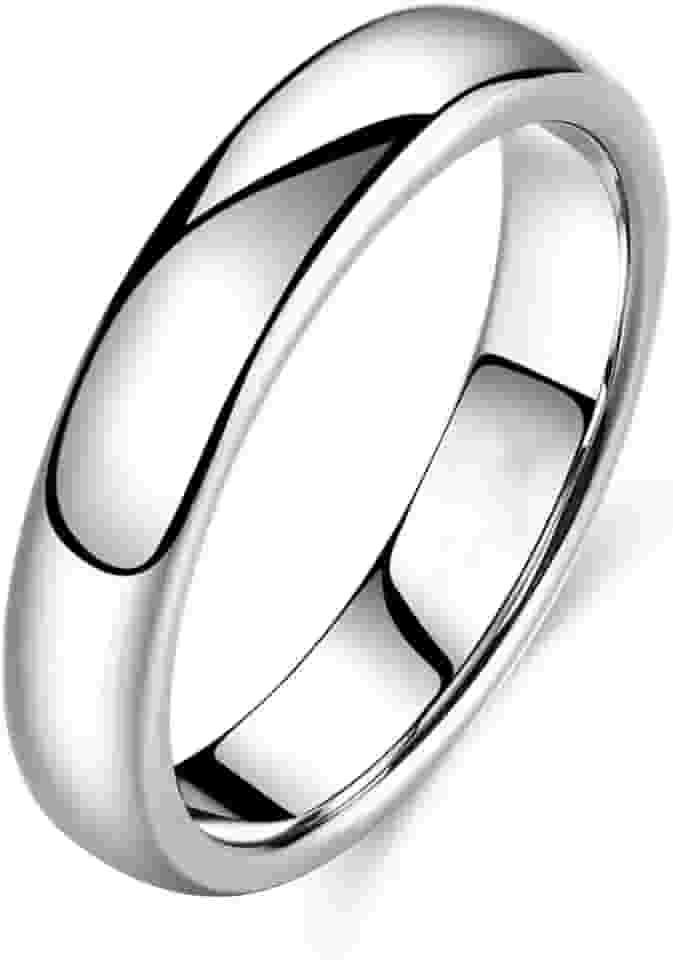 Aliança Prata Banho 925 4mm Namoro