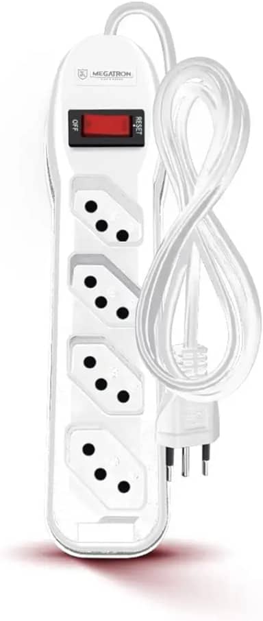 FILTRO DE LINHA 4 TOMADAS PP 3X0,75 1M 249 BRANCO – MEGATRON