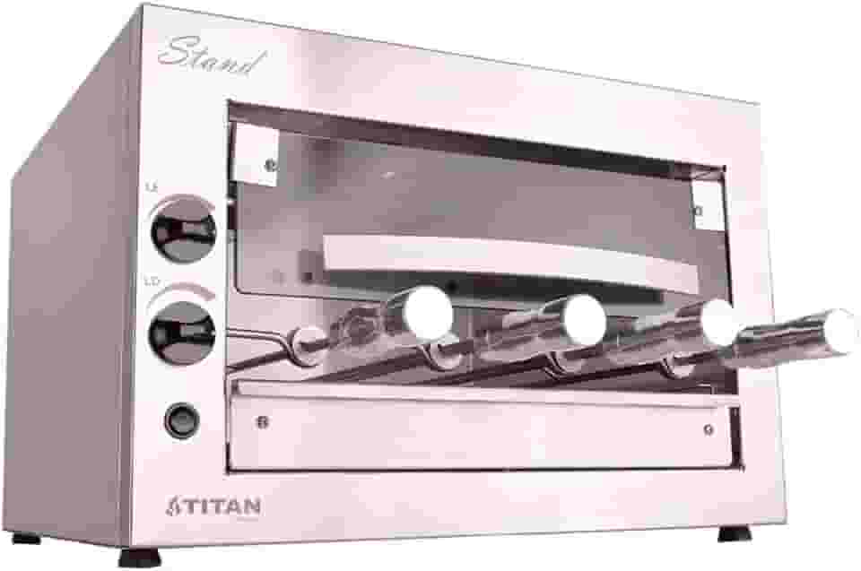 Titan Eletro, Churrasqueira a Gás de Bancada para 4 Espetos GLP 127V Stand Titan