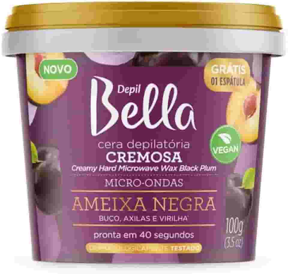 Depil Bella - Cera Depilatória Cremosa para Micro-ondas Ameixa Negra Deo 100g