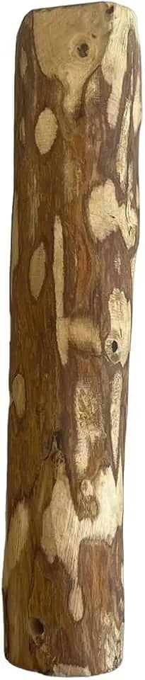 Mordedor Brinquedo Sustentável de Madeira do Café Wood Amicus para Cães, Rústico 20cm