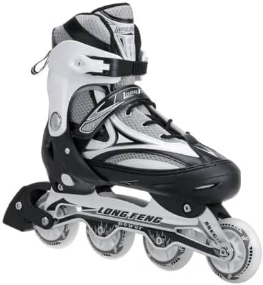 Patins In-line (em Linha) Semi Profissional Long Feng Ajustável Roller Abec 7