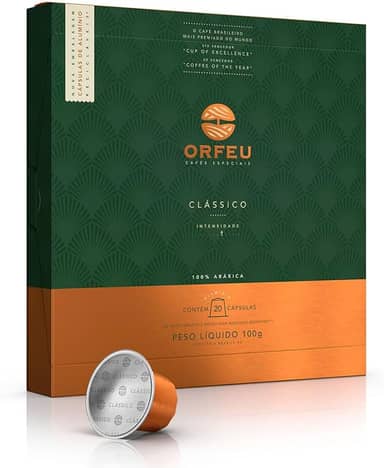 ORFEU Cápsulas De Café Clássico Orfeu Compatível Com Nespresso Contém 20 Cápsulas