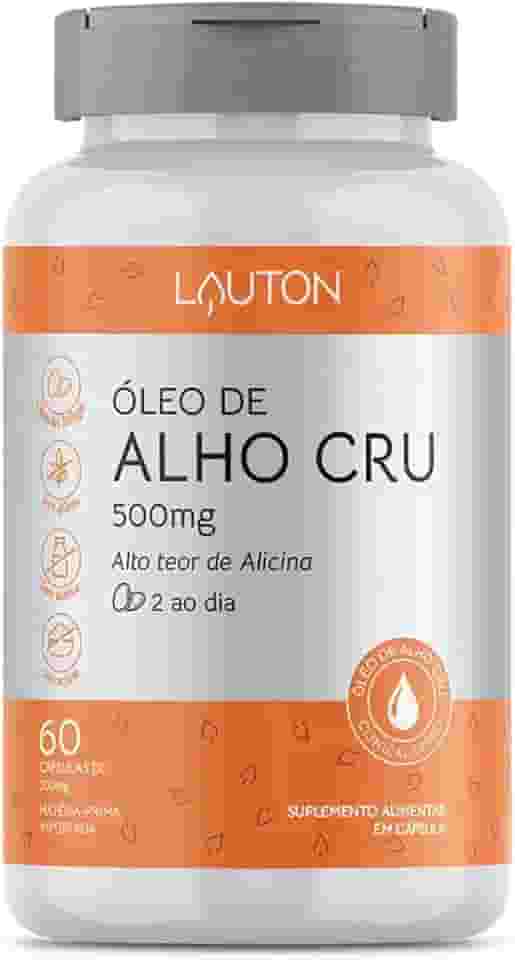 Óleo de Alho Cru 60 Cps - Lauton
