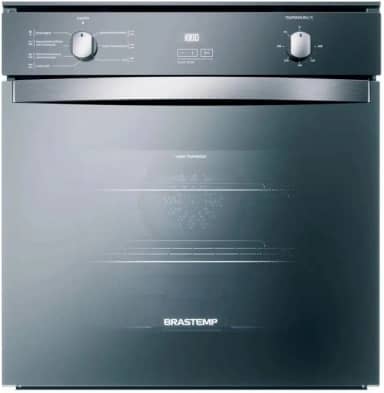 Forno de Embutir Elétrico Brastemp 84 Litros Cor Inox Espelhado com Convecção e Timer Touch - BOC84AR 220V