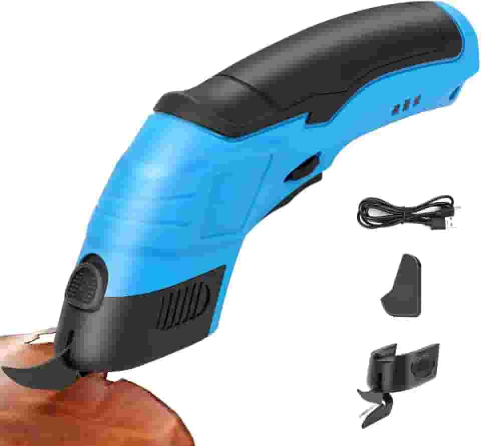 Tesoura Elétrica Portátil, Tesoura Tecido, Tesoura Eletrica Tecido, Tesoura Cortador Papelão, Recarregável, Sem Fio