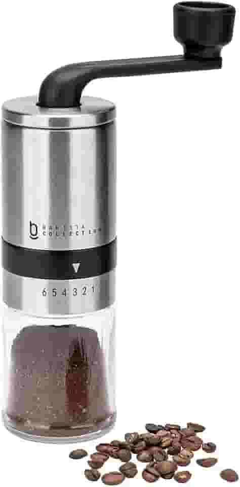 Moedor de Café Grãos Manual Cerâmica Biscuitt Perfectto Barista Collection Inox