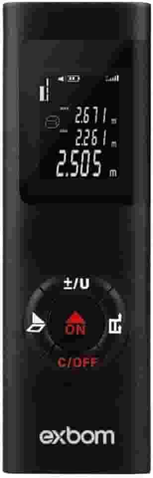 Trena Digital a Laser Slim 40 Metros com Alimentação via USB-c