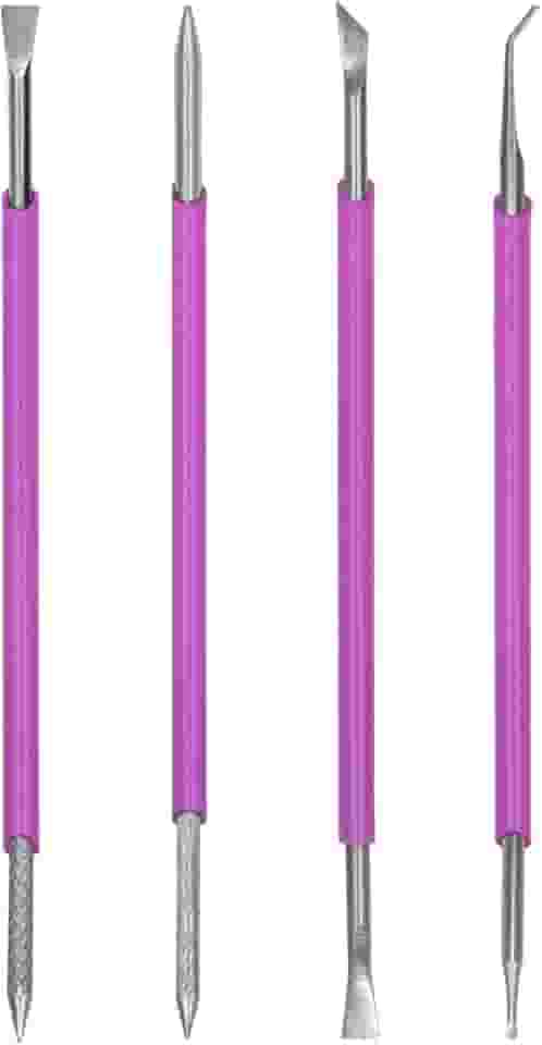 Kit 4 Instrumentos Podologia Manicure Unha inox Arte Sedução