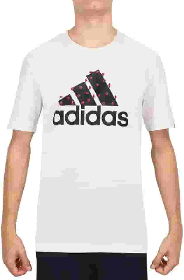 Camiseta Adidas Winter Holiday Lights Logo - Branca e Preta-p