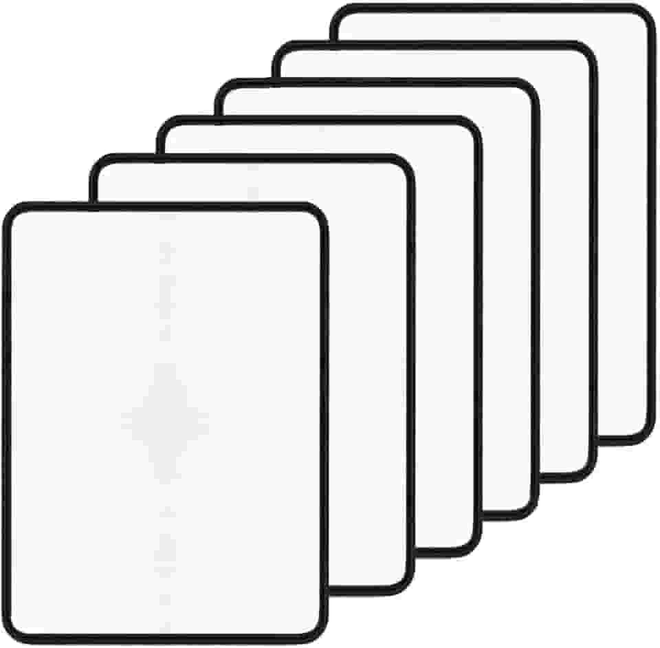 Tapete Higiênico Lavável para Cães YOLOPET – Impermeável, Reutilizável, Vários Tamanhos e Estampas (PP (50x40cm), Branco Kit 6 un)