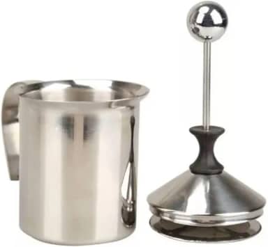 CREMEIRA MANUAL ESPUMADOR DE LEITE ACO INOXIDAVEL 800ML