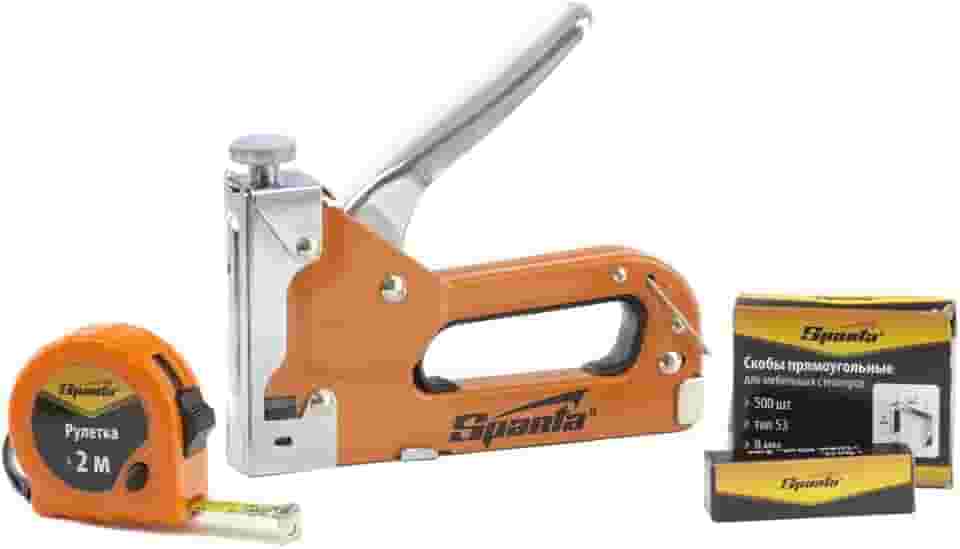 Sparta Grampeador Manual Com Ajuste De Pressão E Acessorios - Sparta
