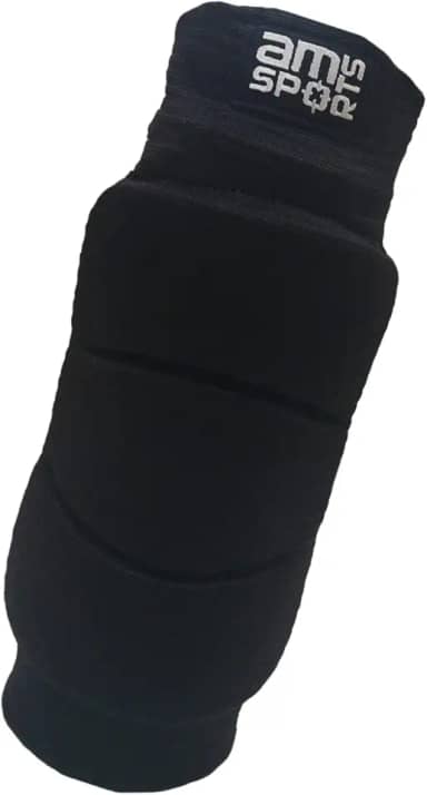 Joelheira Premium Para Goleiro Am Sports Armadura 2.0 (Preto, Médio)