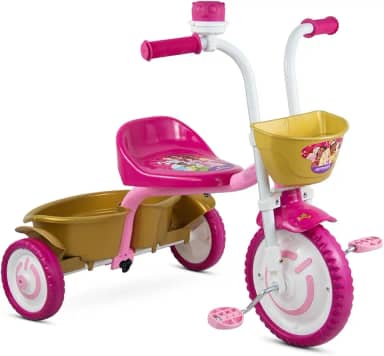 Nathor Triciclo Infantil Disney Princesas Aluminio Rosa