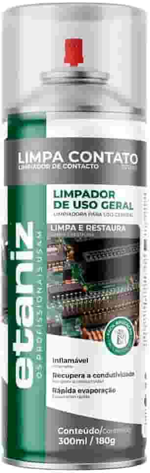 Limpa Contato Eletrônico Spray Aerossol Etaniz 300ml